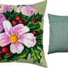 Needlepoint Pillow Kit "Christmas Flowers"