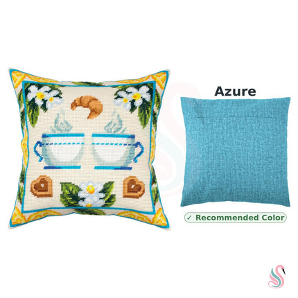 Needlepoint Pillow Kit "Lemon Tea"