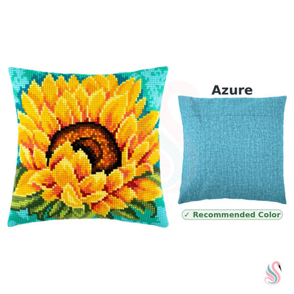 Cross Stitch Pillow Kit "Sunflower"