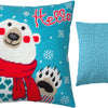Needlepoint Pillow Kit "Bear with a Scarf"