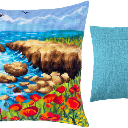 Needlepoint Pillow Kit "Sea coast"