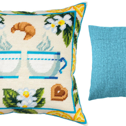 Needlepoint Pillow Kit "Lemon Tea"