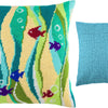 Needlepoint Pillow Kit "Fish in Seaweed"
