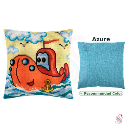 Cross Stitch Pillow Kit "Submarine"