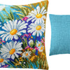 Needlepoint Pillow Kit "Meadow of Daisies"