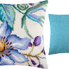 Cross Stitch Pillow Kit "Clematis"