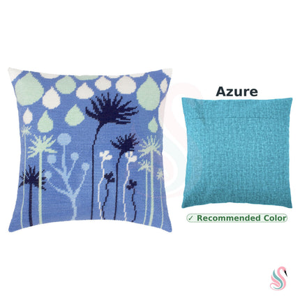 Needlepoint Pillow Kit "Purple Reverie"