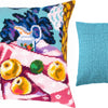 Needlepoint Pillow Kit "Still Life with Apples on Pink Cloth"