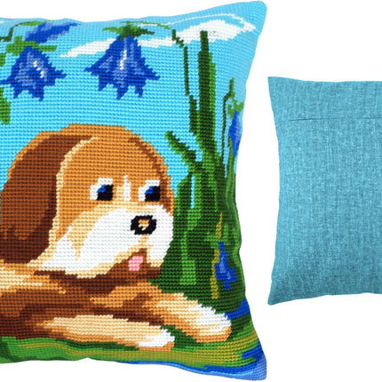 Needlepoint Pillow Kit "Puppy"