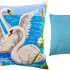 Needlepoint Pillow Kit "Swans"