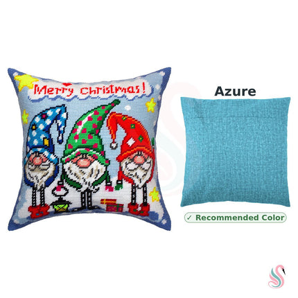 Needlepoint Pillow Kit "Three Dwarves"