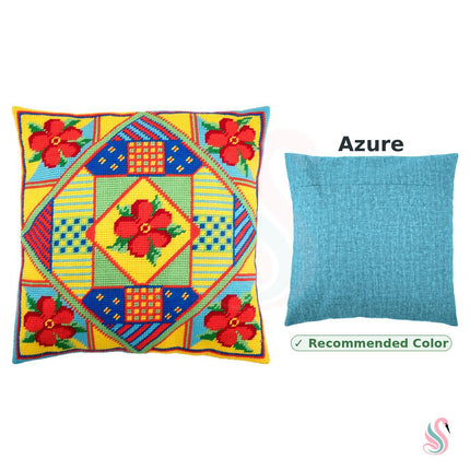 Needlepoint Pillow Kit "Flowers"