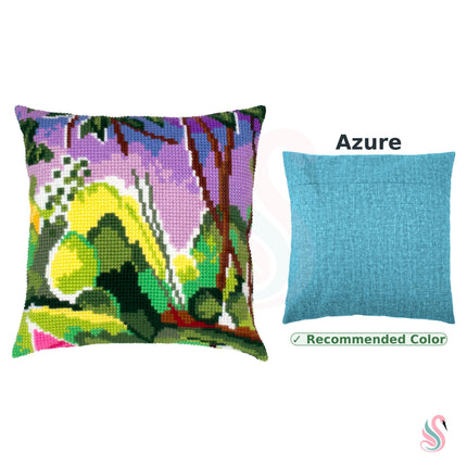 Cross Stitch Pillow Kit "Riverbank, H. Matisse"