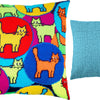 Needlepoint Pillow Kit "Kaleidoscope of Cats"