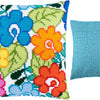Cross Stitch Pillow Kit "Summer Flowers"