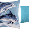 Needlepoint Pillow Kit "Dolphins"