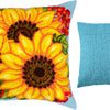 Needlepoint Pillow Kit "Sunflowers and viburnum"