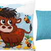 Needlepoint Pillow Kit "Bull Calf"