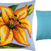 Cross Stitch Pillow Kit "Yellow Lily"