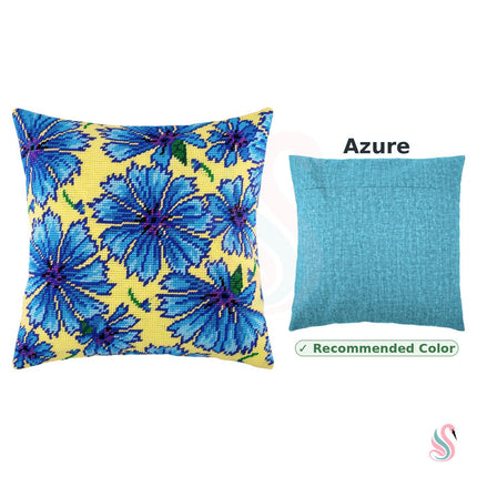 Needlepoint Pillow Kit "Cornflowers"