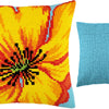 Cross Stitch Pillow Kit "Yellow Flower"