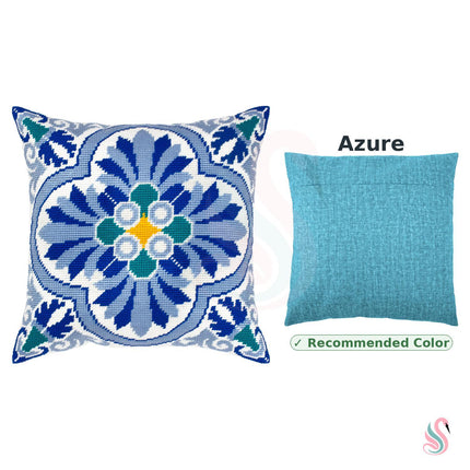 Needlepoint Pillow Kit "Celtic motifs. Winter."