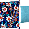 Needlepoint Pillow Kit "Daisies and Turquoise"