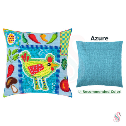 Needlepoint Pillow Kit "Rustic Kitchen Charm"
