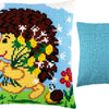 Cross Stitch Pillow Kit "Hedgehog with Dandelions"