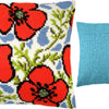 Cross Stitch Pillow Kit "Poppies"
