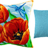 Needlepoint Pillow Kit "Red Tulips"