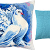 Needlepoint Pillow Kit "White Pigeon"