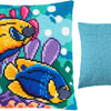 Cross Stitch Pillow Kit "Tropical Fish"