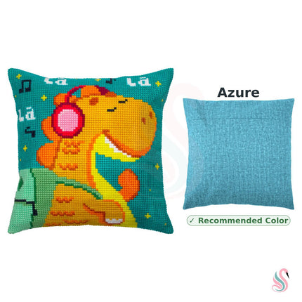 Cross Stitch Pillow Kit "Baby Dragon"
