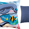 Cross Stitch Pillow Kit "Dolphin"