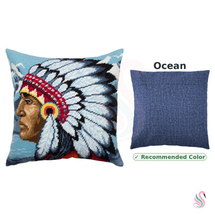 Needlepoint Pillow Kit "Native American"