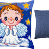 Cross Stitch Pillow Kit "Angel Boy"