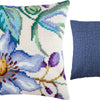 Cross Stitch Pillow Kit "Clematis"