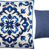 Cross Stitch Pillow Kit "Blue Pattern"