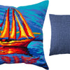 Needlepoint Pillow Kit "Sunsetting"