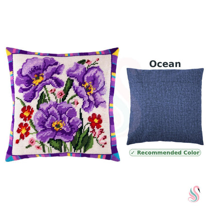 Needlepoint Pillow Kit "Anemone"