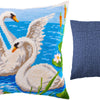 Needlepoint Pillow Kit "Swans"