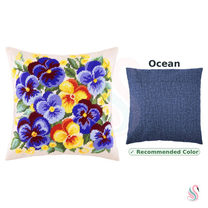 Needlepoint Pillow Kit "Spring Flowers"