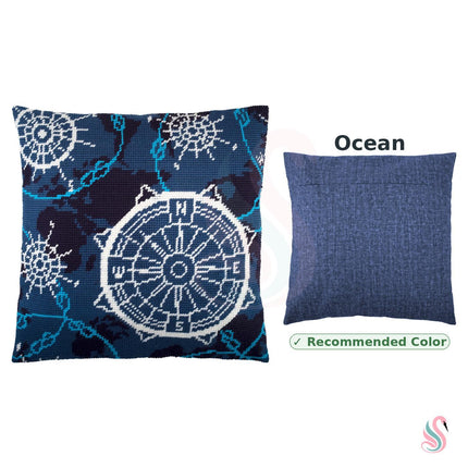 Needlepoint Pillow Kit "Navigation"