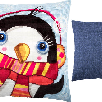 Needlepoint Pillow Kit "Penguin"