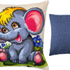 Needlepoint Pillow Kit "Funny Elephant"