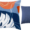 Needlepoint Pillow Kit "Abstract pastel tropics"