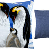 Needlepoint Pillow Kit "Penguins in Love"