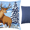 Cross Stitch Pillow Kit "Winter deer"