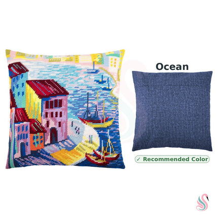 Needlepoint Pillow Kit "Hamburg"